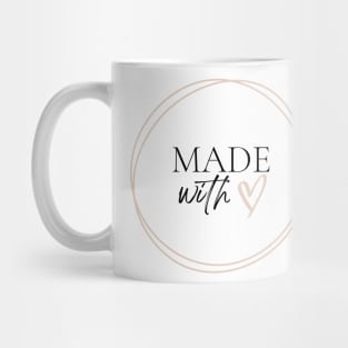 Made with love sticky hand made Mug